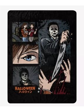 Halloween NWT Michael Myers Comic Panels 45 X 60 Throw